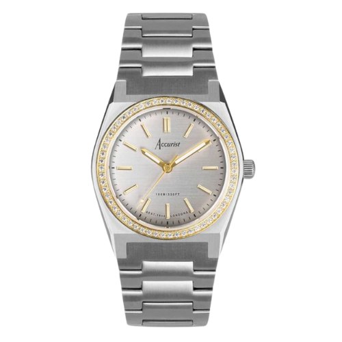 Accurist Origin Gold Plated Crystal Set Watch for Valentines Gift