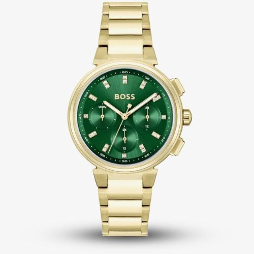 BOSS One Gold Plated Crystal Watch - Best Watches for Women