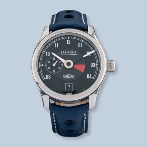 Pre-Owned Bremont Jaguar MKI Black Dial Strap Watch