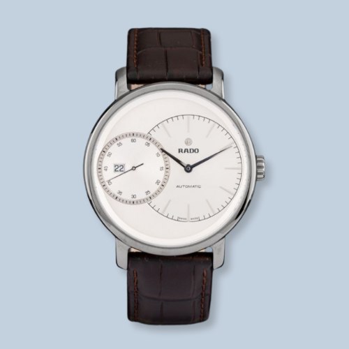 Pre-Owned Rado Diamaster Grande Seconde Plasma Ceramic Bracelet Watch