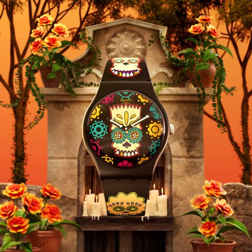 Swatch Simpsons Watch D'OH OF THE DEAD for Halloween