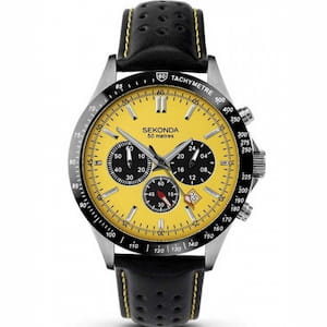 Men's Sekonda with Yellow Dial Men's Sekonda Watches