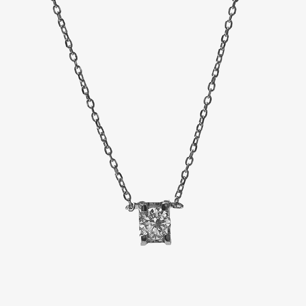 Rosa Lea Silver Round Clear Crystal Gift Set 16S65DY12-S3 GWP