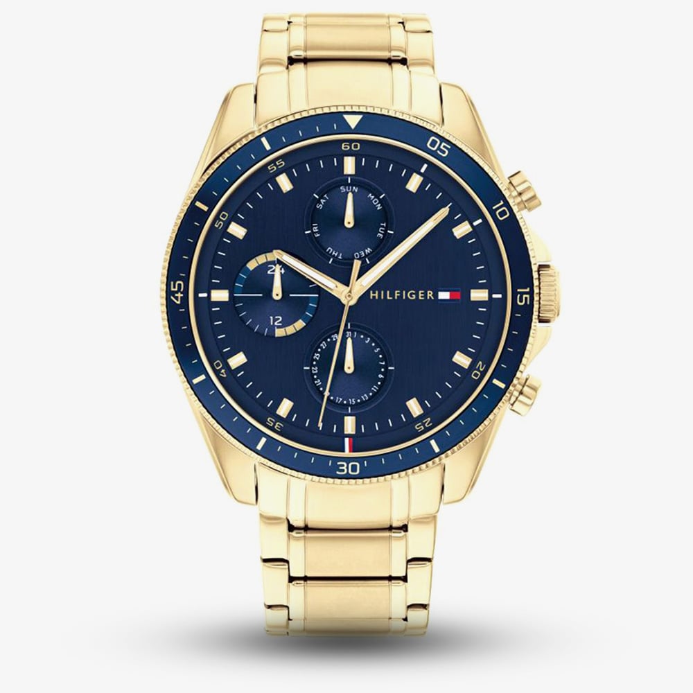 House of Watches - Tommy Hilfiger Mens Parker Gold Chronograph Bracelet Watch 1791834