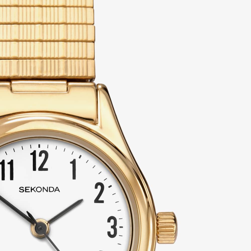 Sekonda Easy Reader Gold Plated Expandable Watch 4602