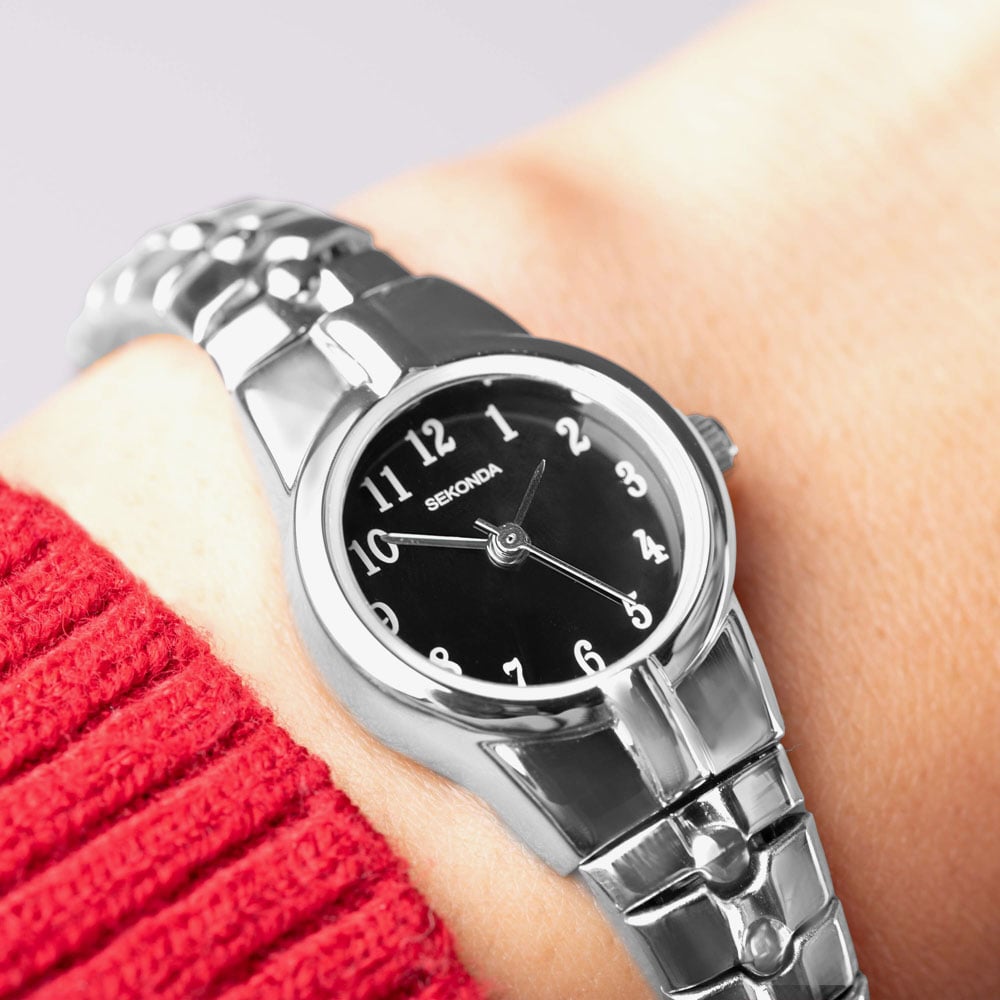 Sekonda Newton Black Expandable Watch 40678