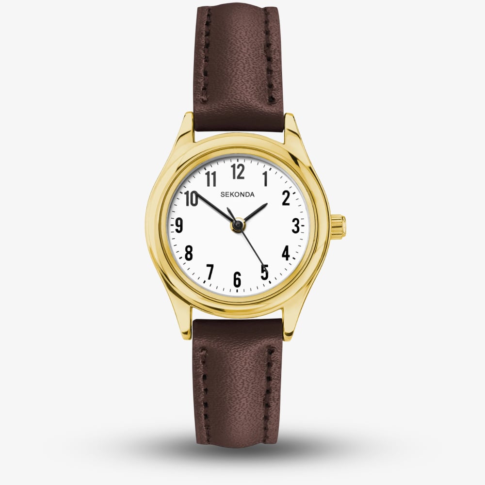 House of Watches - Sekonda Ladies Evans Brown Leather Strap Watch 40714