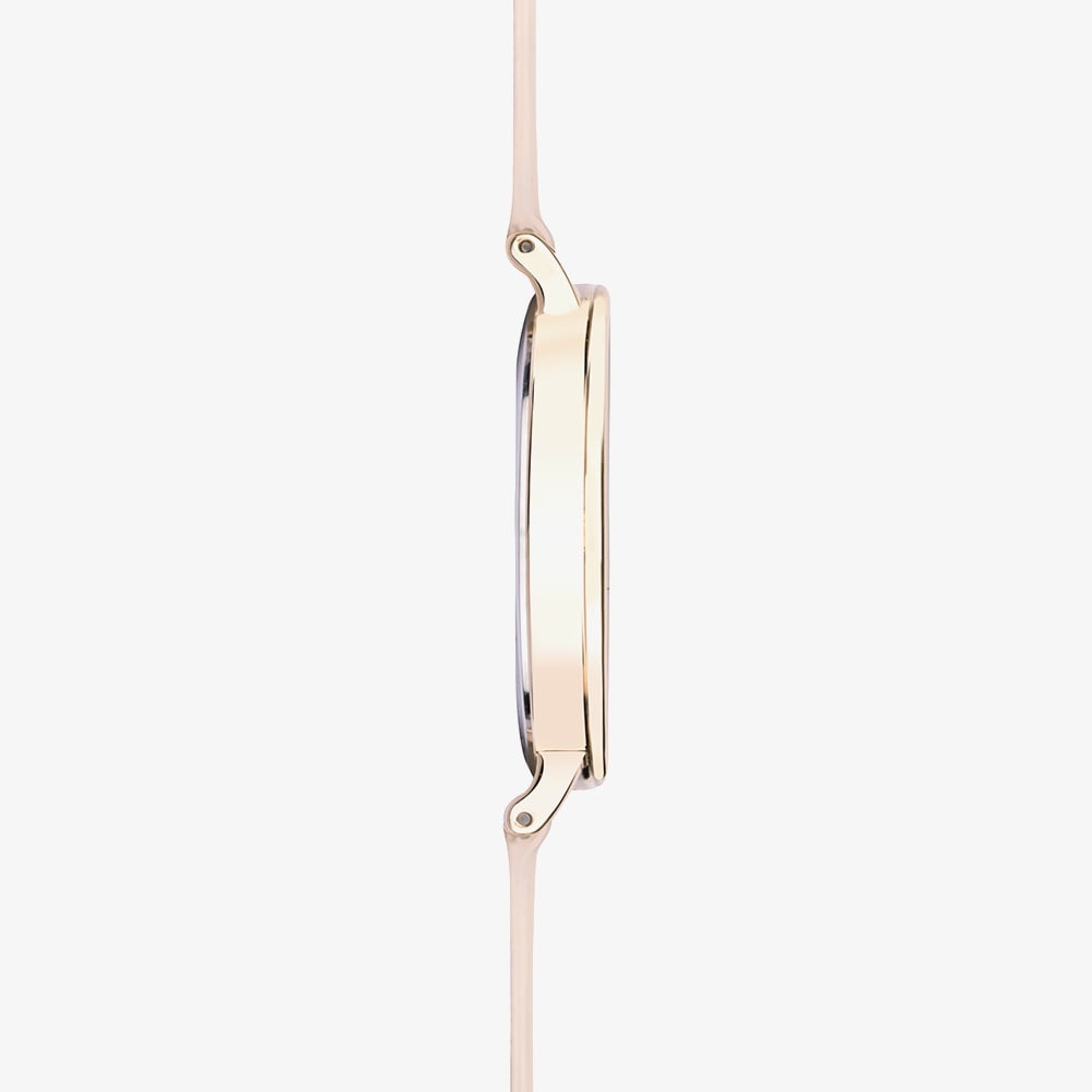 Sekonda Ladies Rose Gold Tone Pink Leather Strap Watch 40470