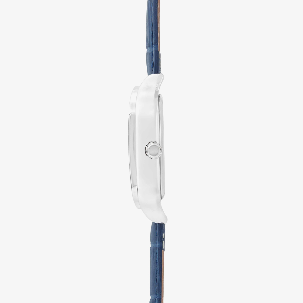 Sekonda Ladies Classic Rene White Dial Blue Leather Strap Watch 40738