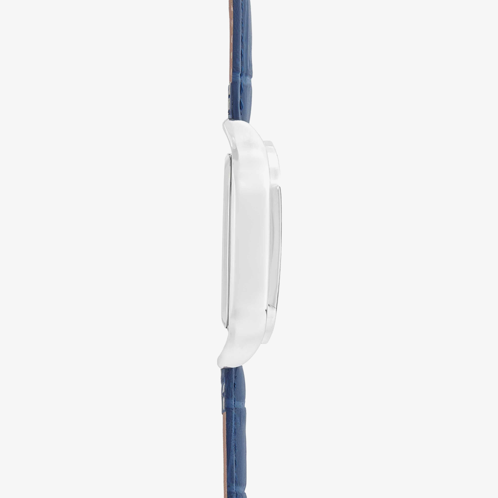 Sekonda Ladies Classic Rene White Dial Blue Leather Strap Watch 40738
