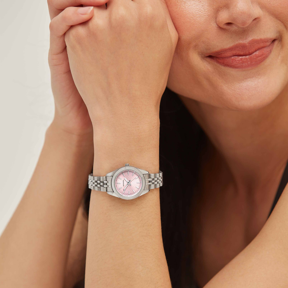 Sekonda Ladies Classic Francis Pink Dial Stainless Steel Bracelet Watch 40728
