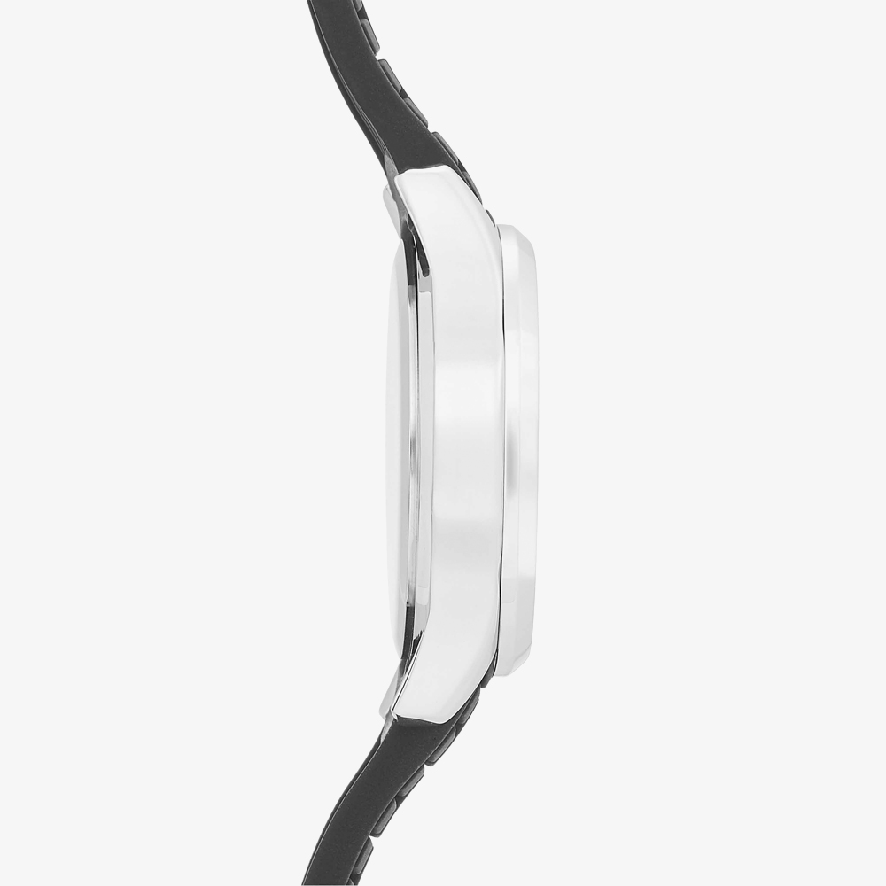 Sekonda Ladies Dress Octaire Black Dial Rubber Strap Watch 40727