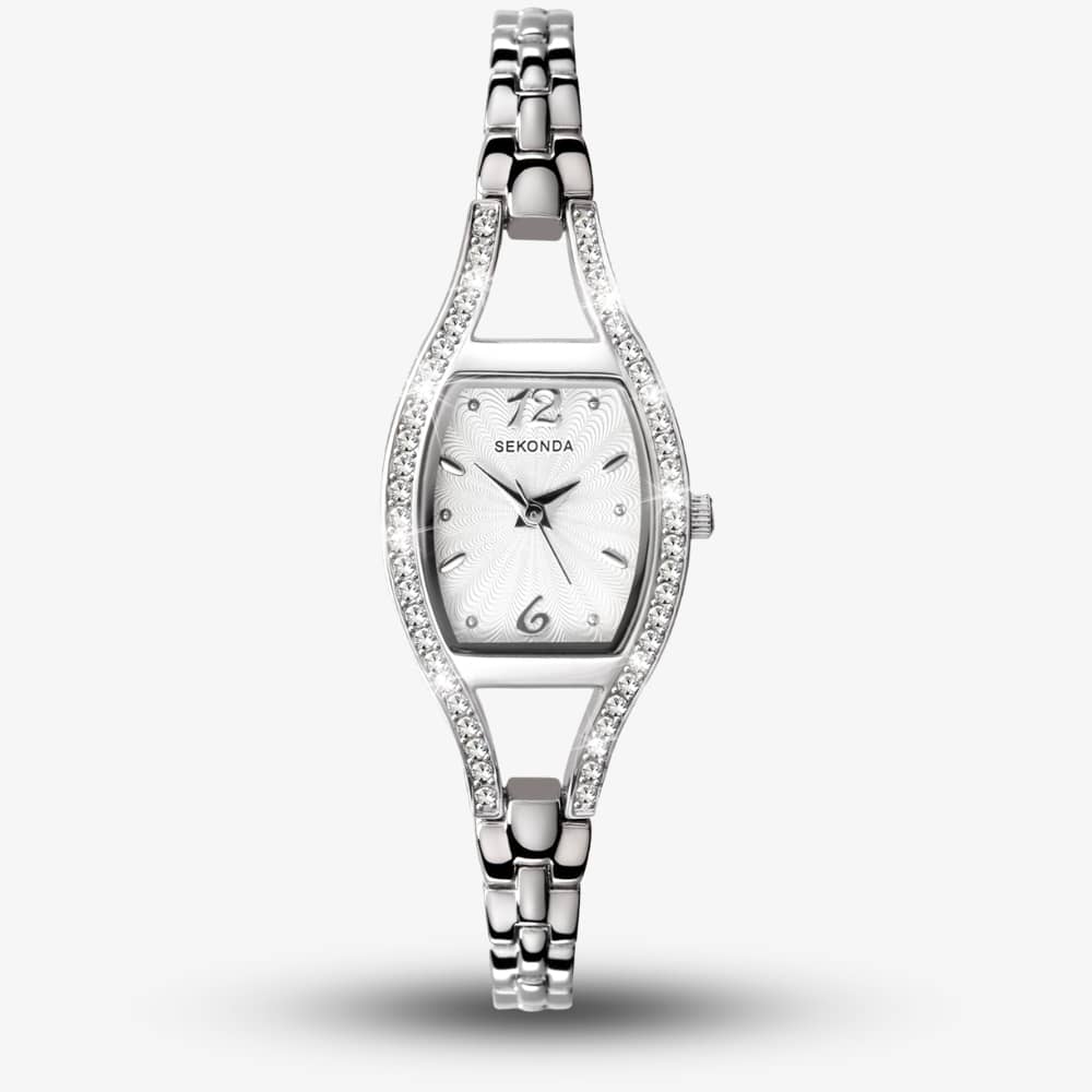 House of Watches - Sekonda Dress Cocktail Silver Cubic Zirconia Watch 4191