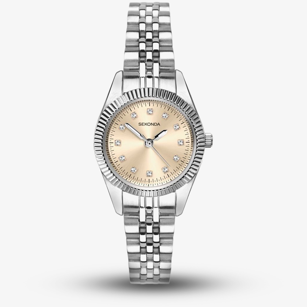 House of Watches - Sekonda Classic Rose Gold & Crystal Dial Watch 2829