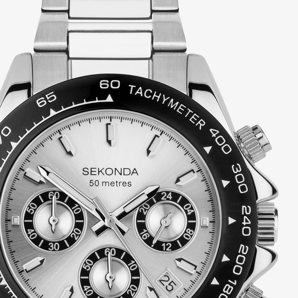 Sekonda Circuit Chronograph Silver Watch 30201