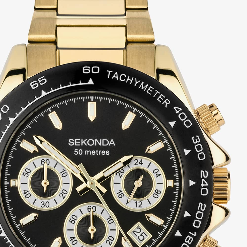 Sekonda Circuit Chronograph Gold Plated Watch 30203