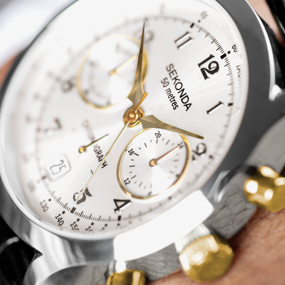 Sekonda Archer Silver Chronograph Watch 30235