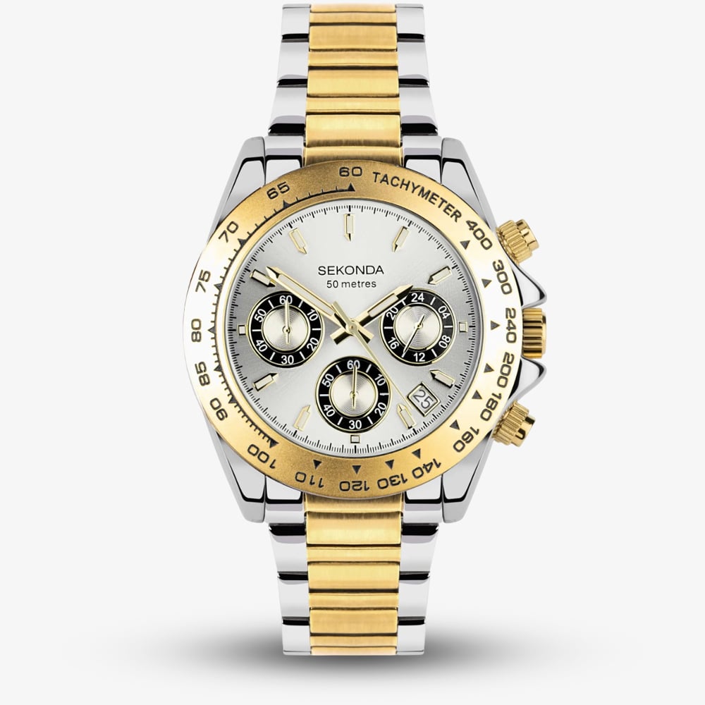 House of Watches - Sekonda Mens Circuit Two-Tone Chronograph Watch 30254