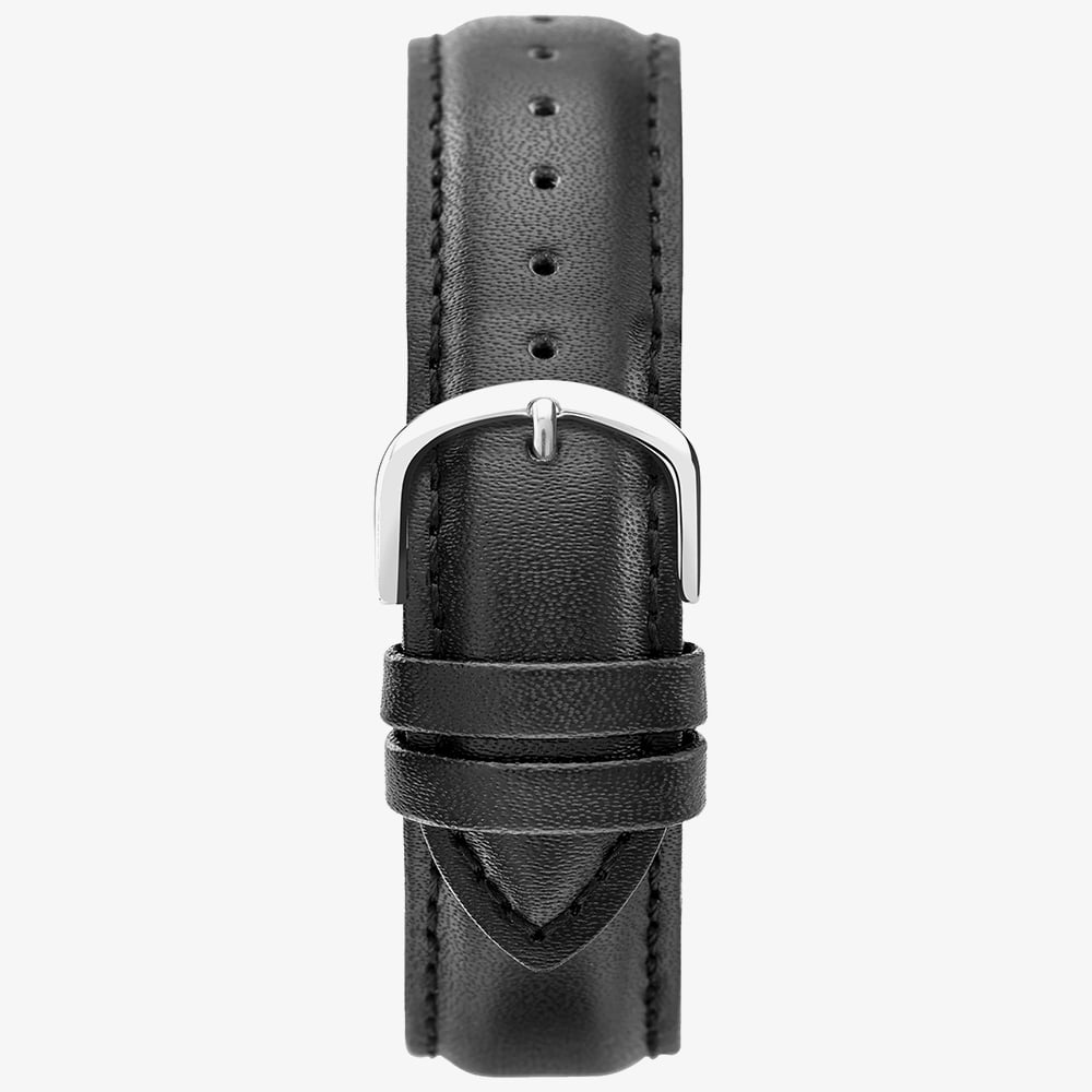 Sekonda Mens Black Leather Strap Watch 1851