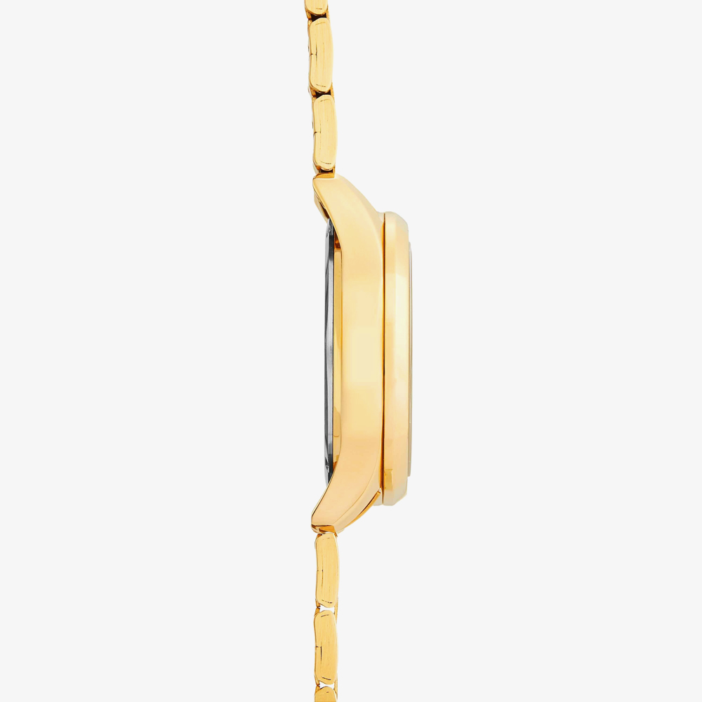 Sekonda Mens Octaire Silver Dial Gold Plated Stainless Steel Bracelet Watch 30283