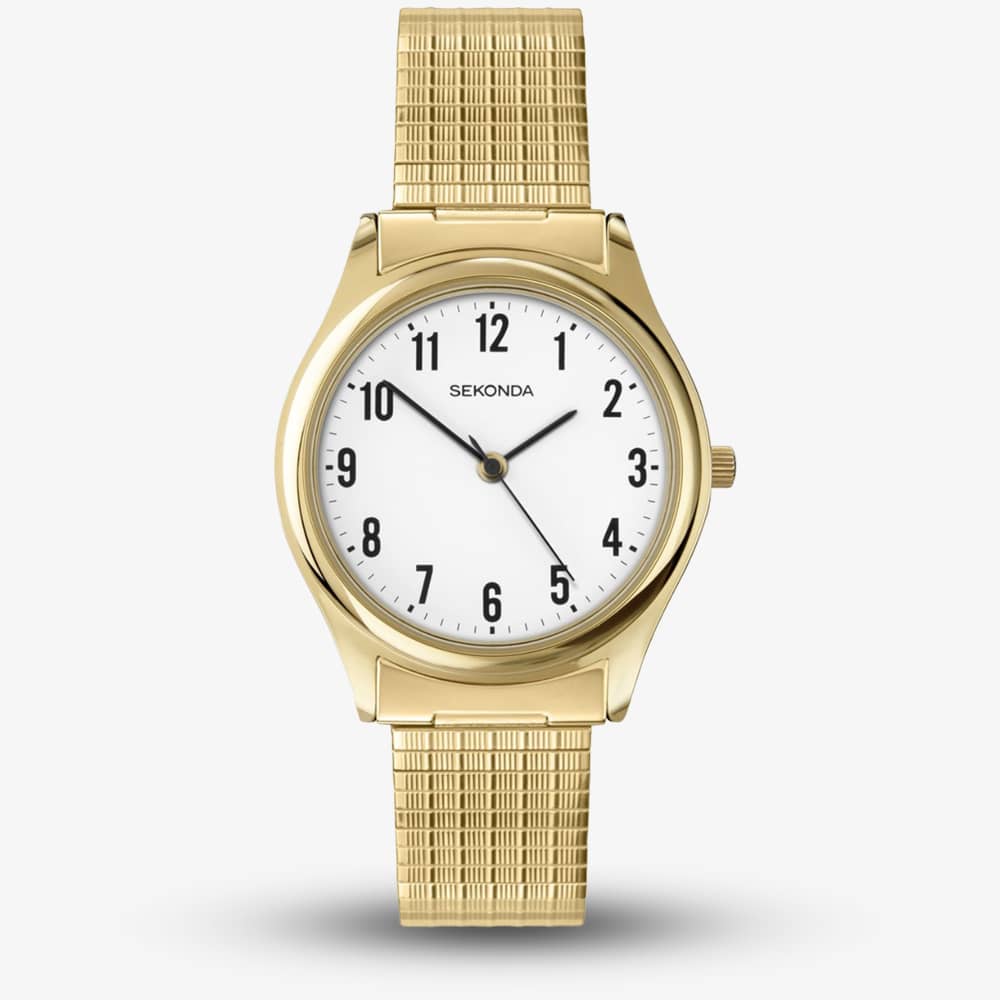 House of Watches - Sekonda Easy Reader Gold Plated Expandable Bracelet Watch 3752