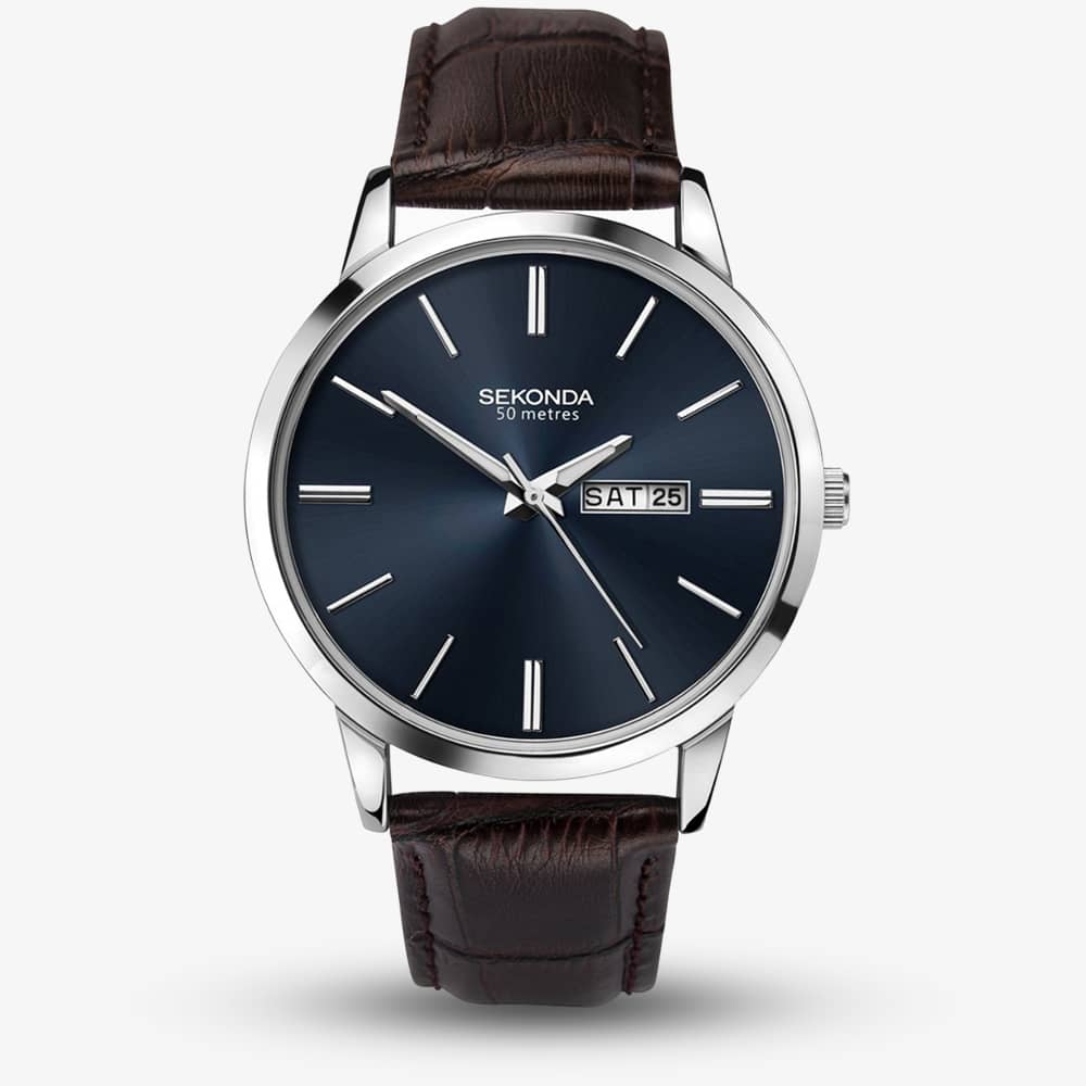 Sekonda Men's Leather Size 3 Brown Strap Watch - W31159 1662 - Image 3