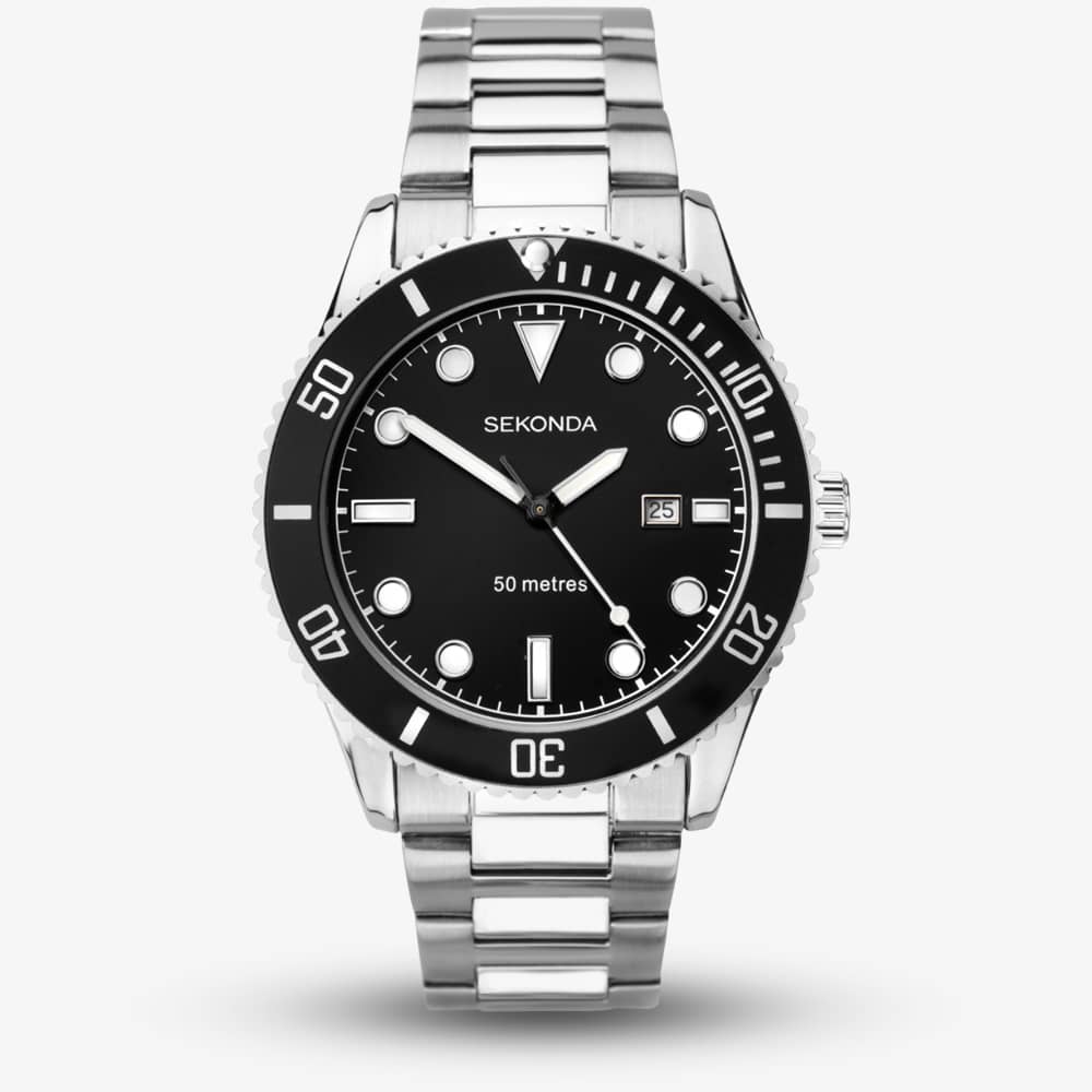 House of Watches - Sekonda Dive Ocean Black Dial Watch 1788