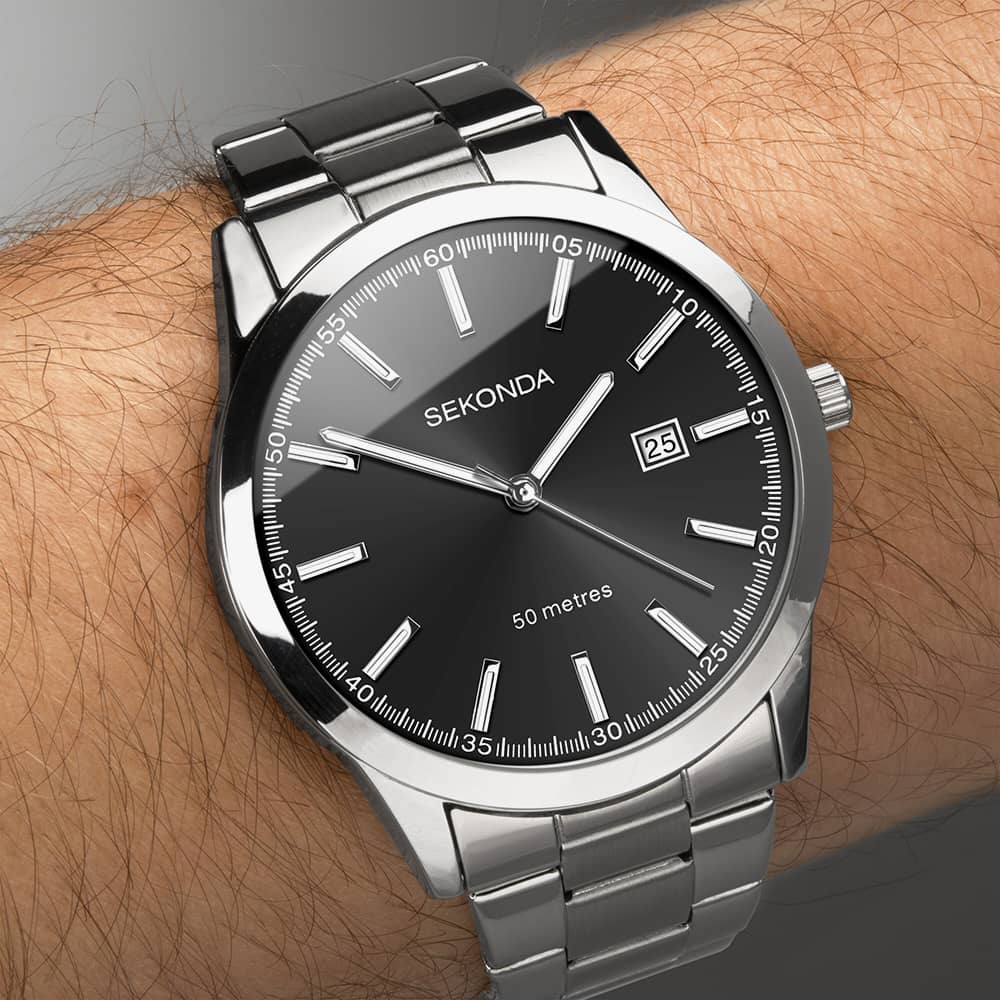 Sekonda Taylor Classic Black Dial Watch 1944