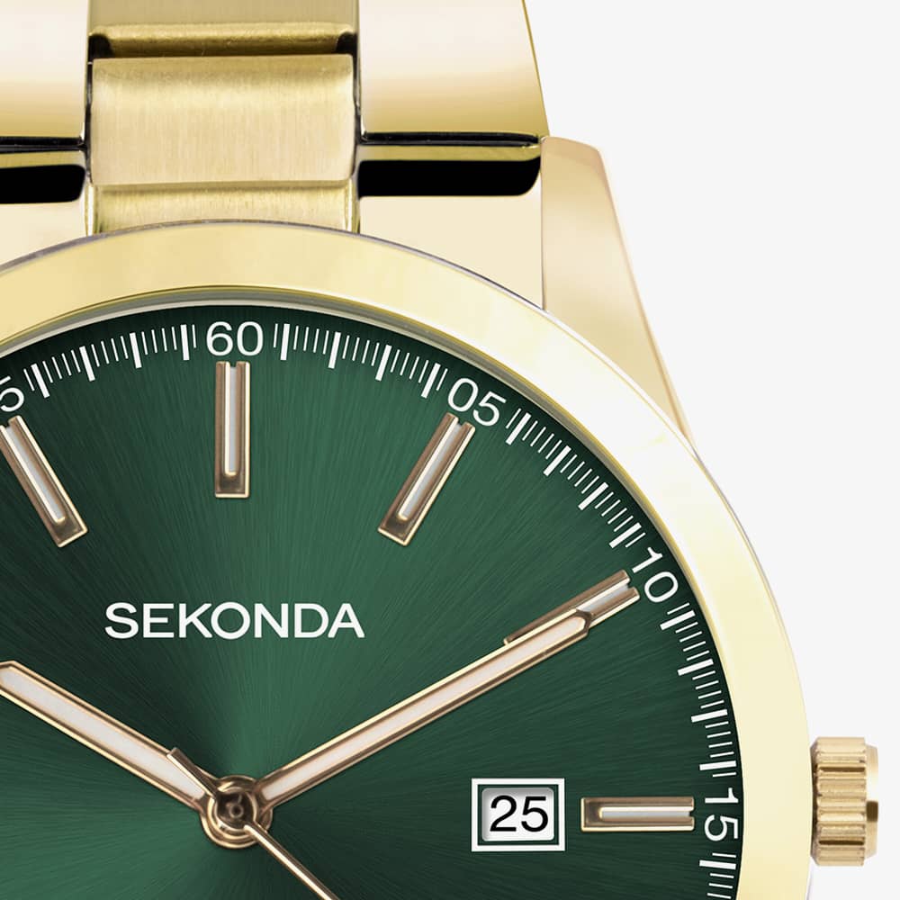 Sekonda Taylor Gold Plated Green Dial Watch 1996