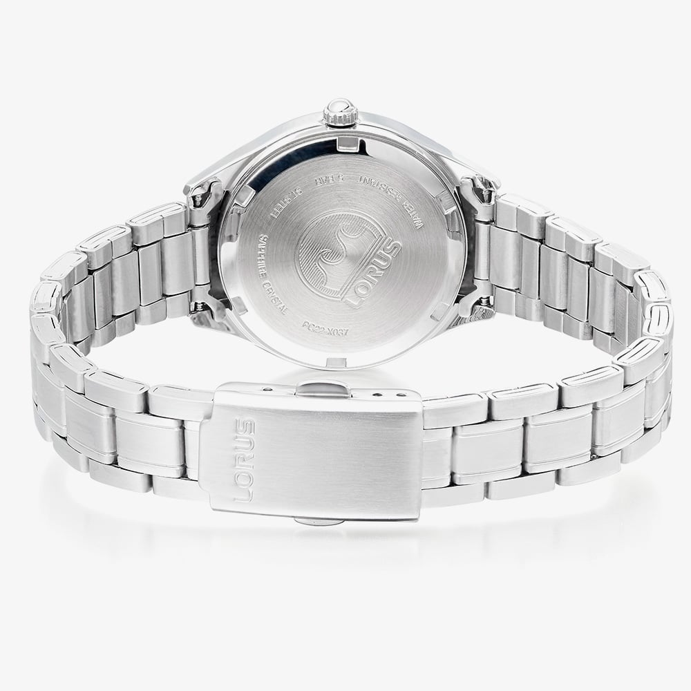 Lorus Ladies Classic White Dial Stainless Steel Bracelet Watch RJ289BX9