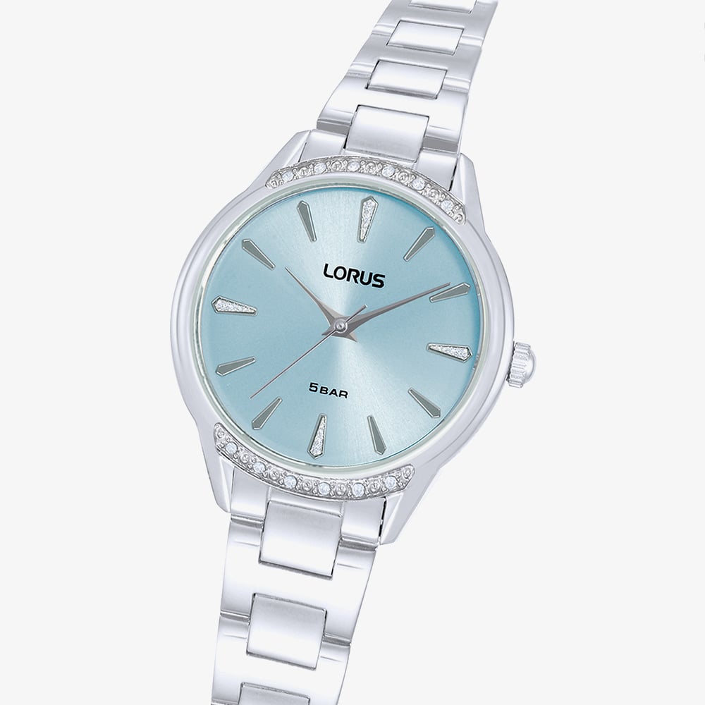 Lorus Ladies Light Blue Dial Bracelet Watch RG253YX9