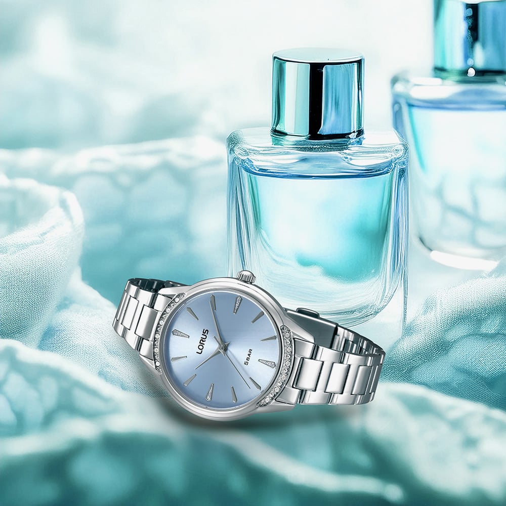 Lorus Ladies Light Blue Dial Bracelet Watch RG253YX9