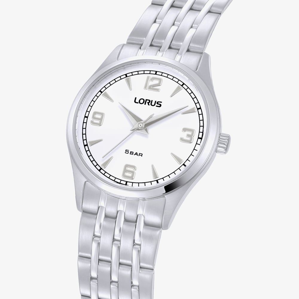 Lorus Ladies Silver Dial Bracelet Watch RG205ZX9