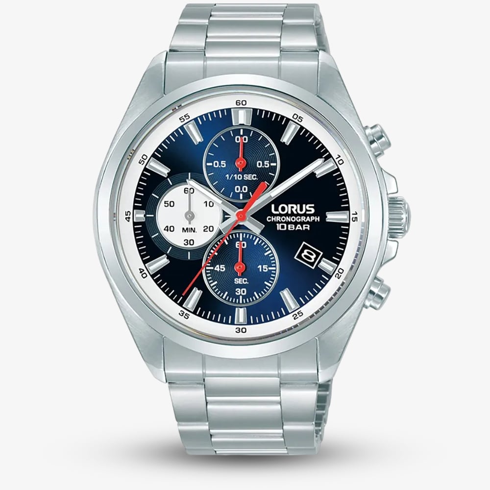 House of Watches - Lorus Mens Sport Chronograph Blue Dial Watch RM383JX9