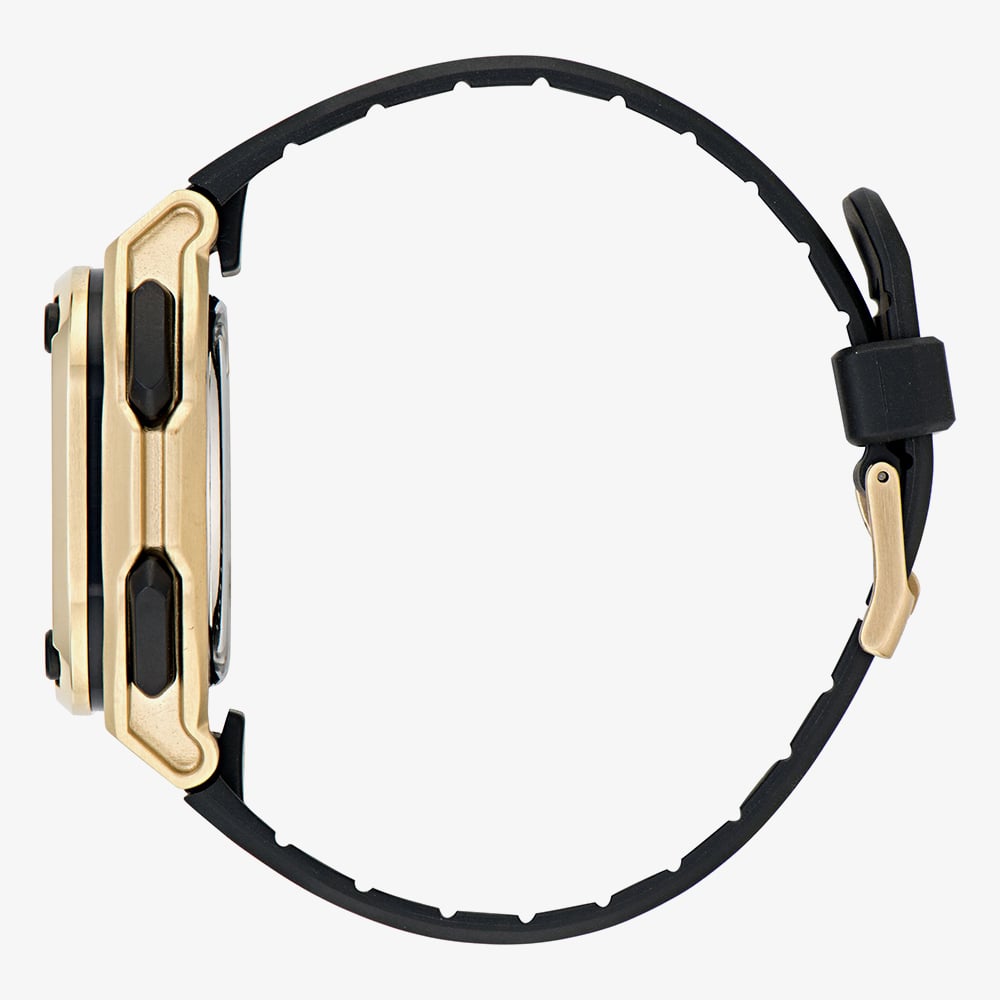 Adidas Unisex City Tech One SST Gold & Black Dual Display Watch AOFH235012I