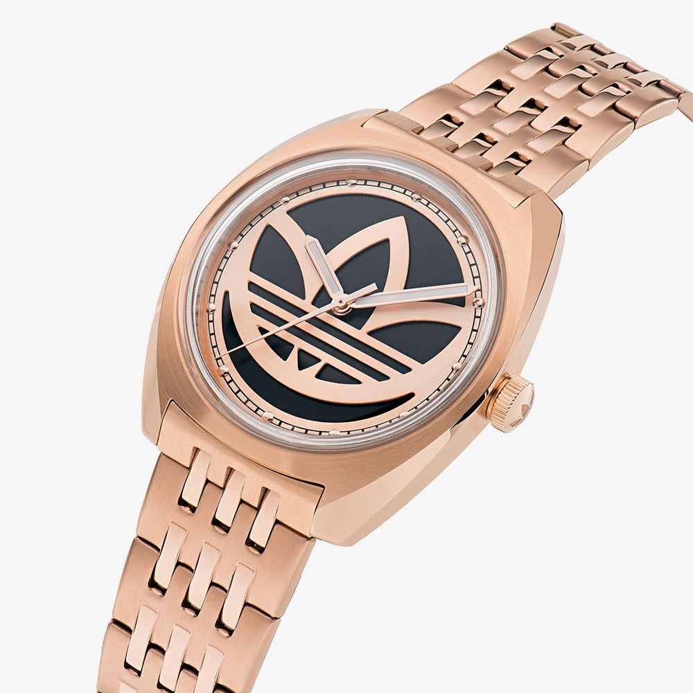 Adidas Unisex Edition One Rose Gold & Black Logo Watch AOFH230092I