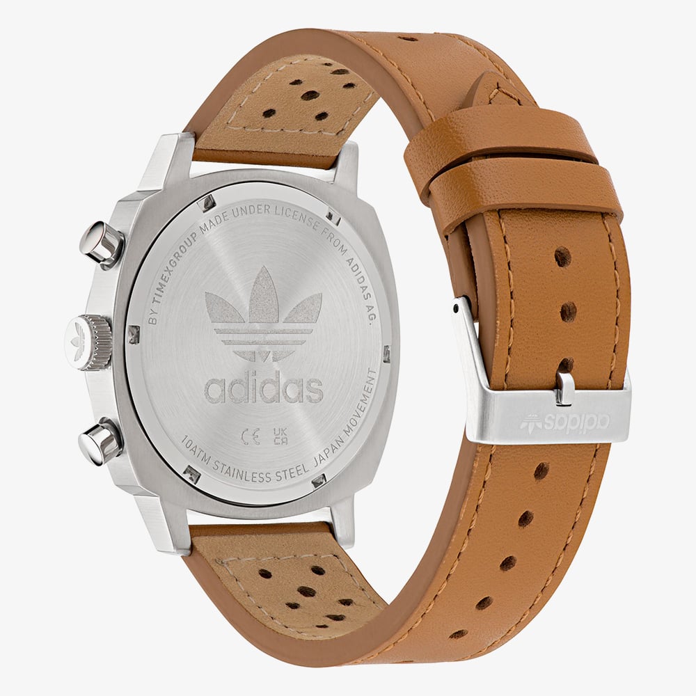 Adidas Unisex Master Originals One Chronograph Black & Tan Watch AOFH235762I