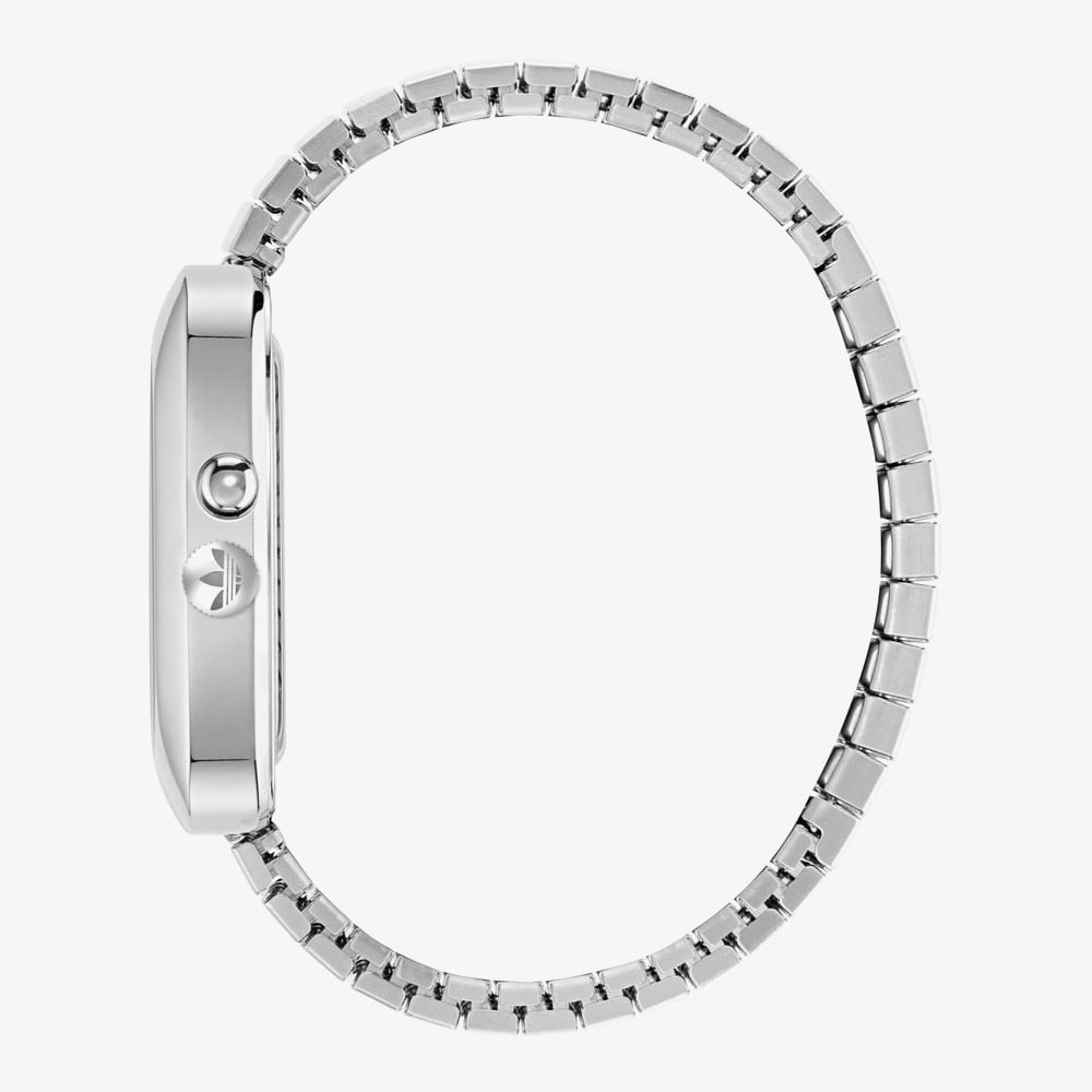 Adidas Retro Wave Three Silver Square Dial Watch AOSY250132I