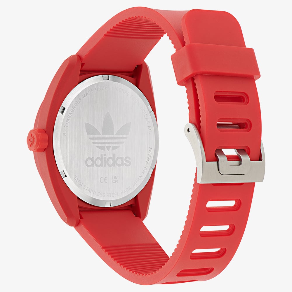 Adidas Project Three Red Strap Watch AOST260432I