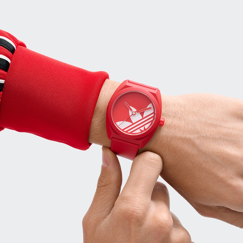 Adidas Project Three Red Strap Watch AOST260432I