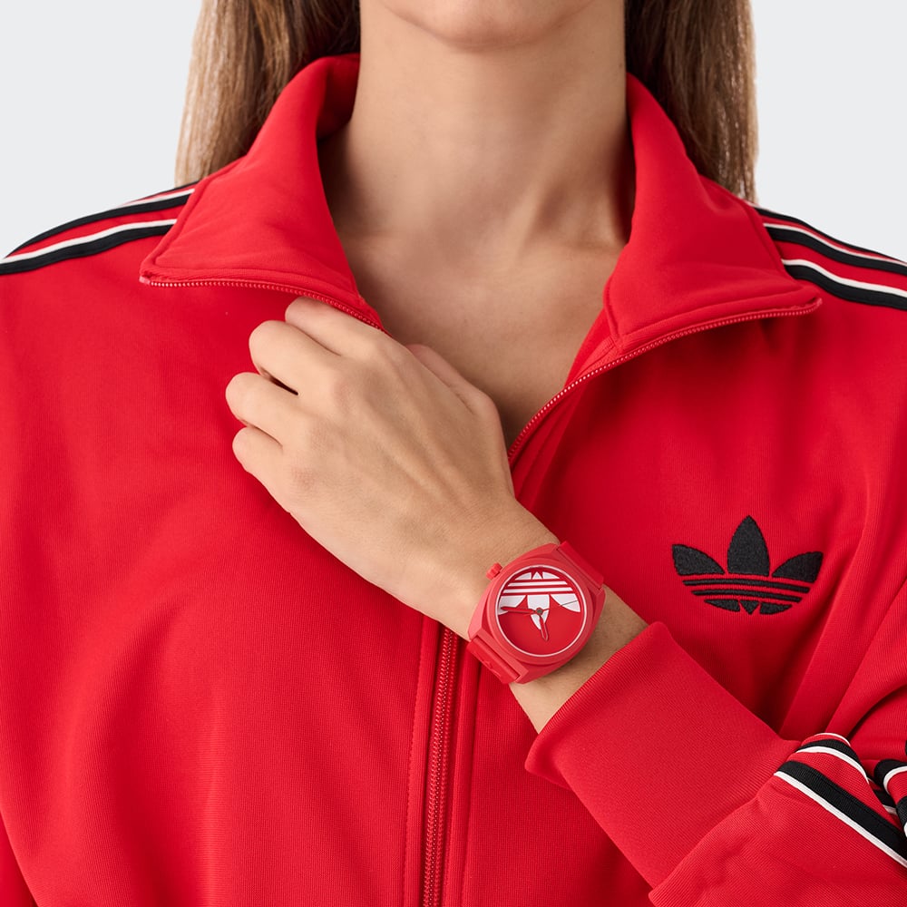 Adidas Project Three Red Strap Watch AOST260432I