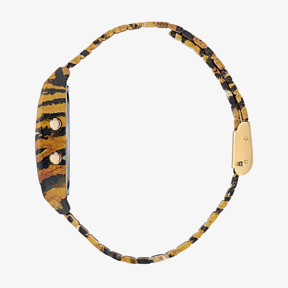 Adidas Unisex Two-Tone Animal Print Digital Bracelet Watch AOST260332I
