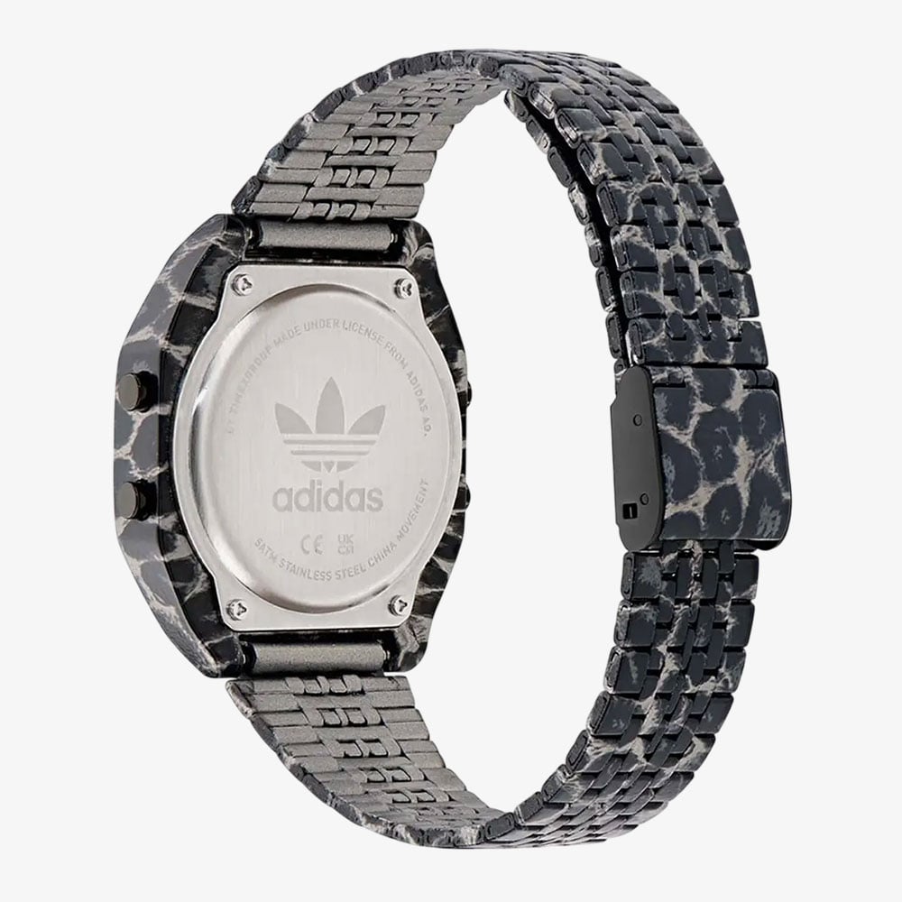 Adidas Unisex Two-Tone Animal Print Digital Bracelet Watch AOST260322I