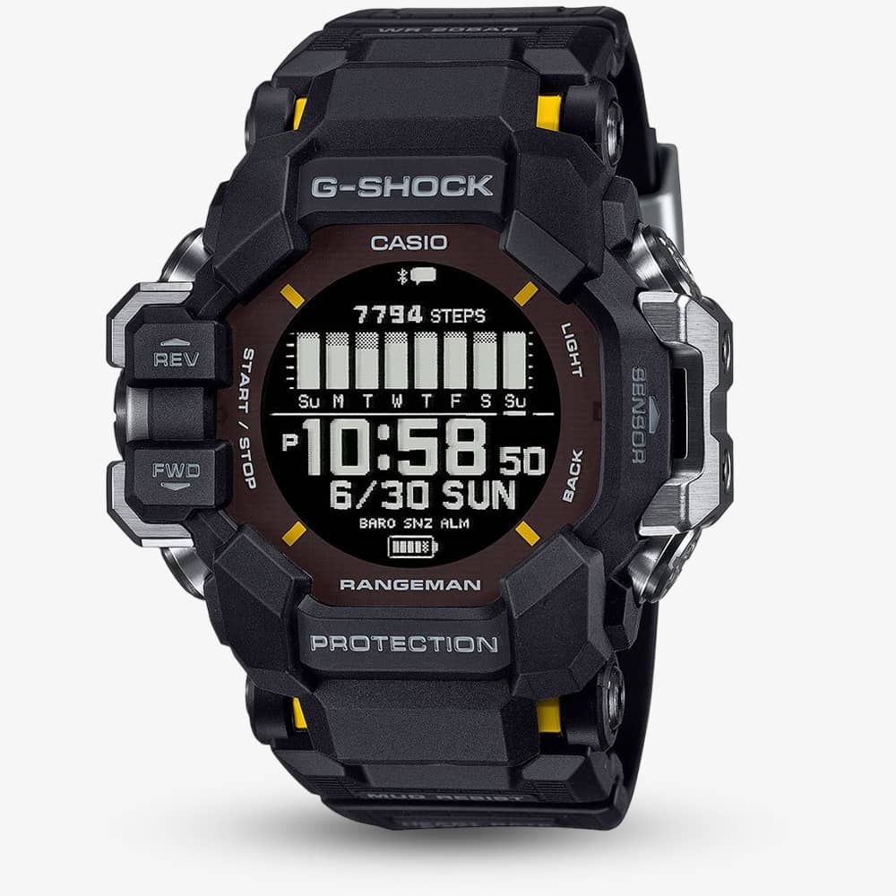 Casio G-Shock Sports Digital Chronograph Green Plastic Strap Watch