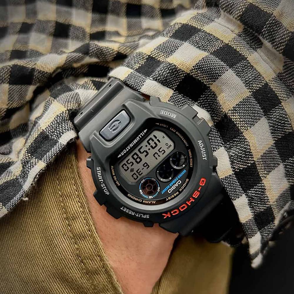 Casio G-Shock Core Black Rubber Digital Watch DW-6900U-1ER