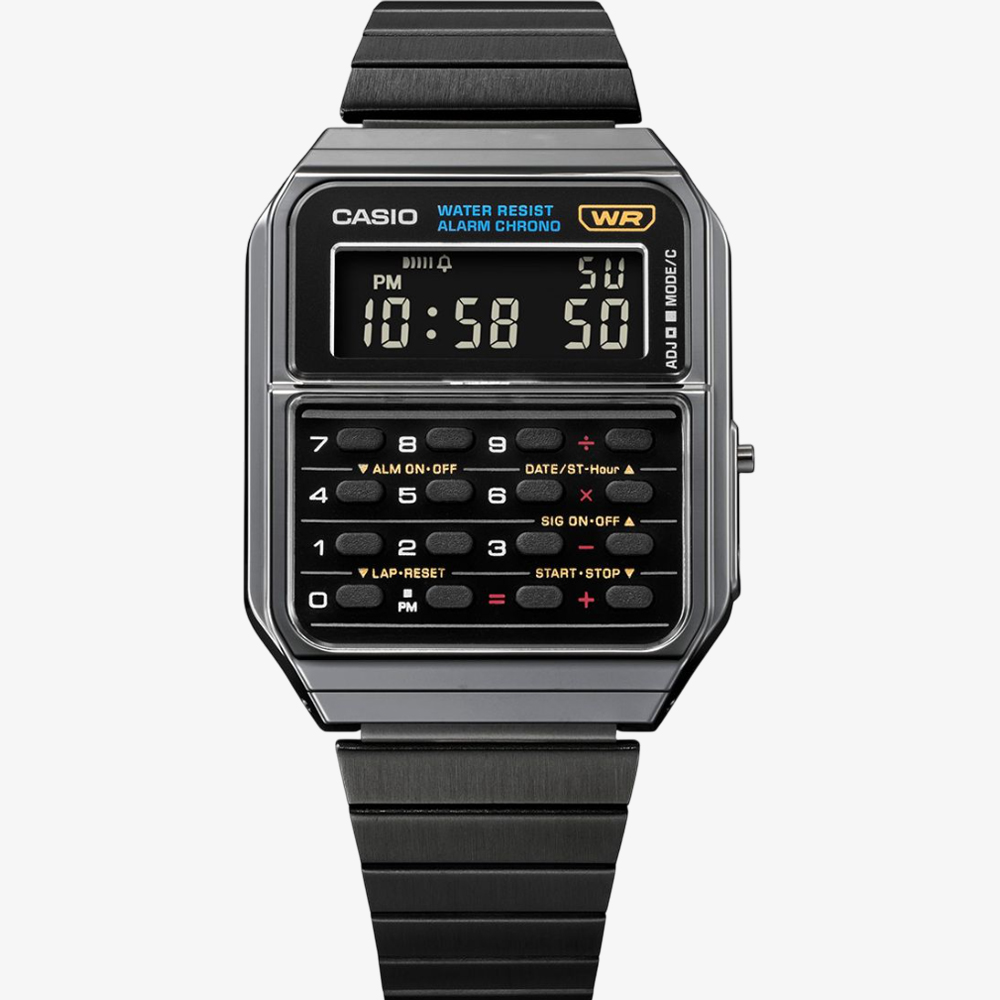Casio Unisex Black Digital Calculator Watch CA-500WEGG-1BEF