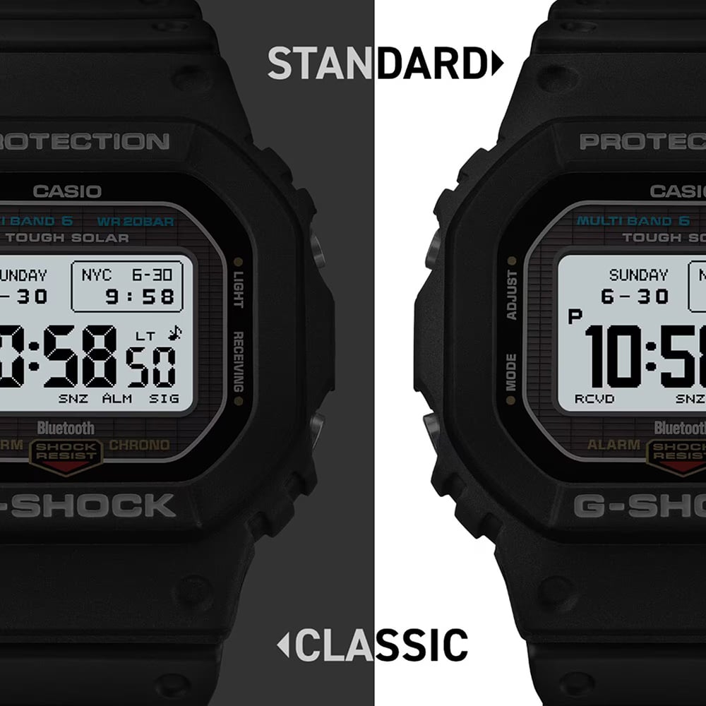 Casio Mens G-Shock 5600 Series Black Digital Solar Strap Watch GW-BX5600-1A1ER