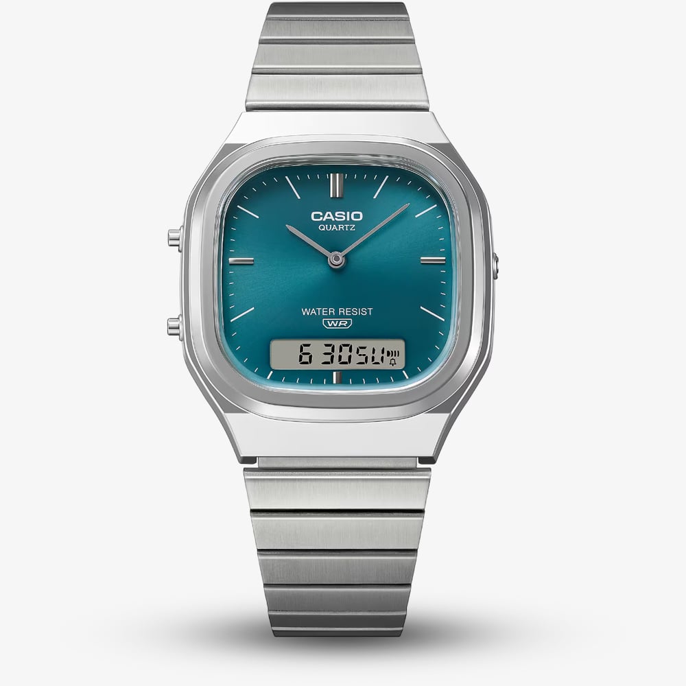 Casio Unisex Vintage Blue Dial Digital Watch AQ-240E-3AVEF