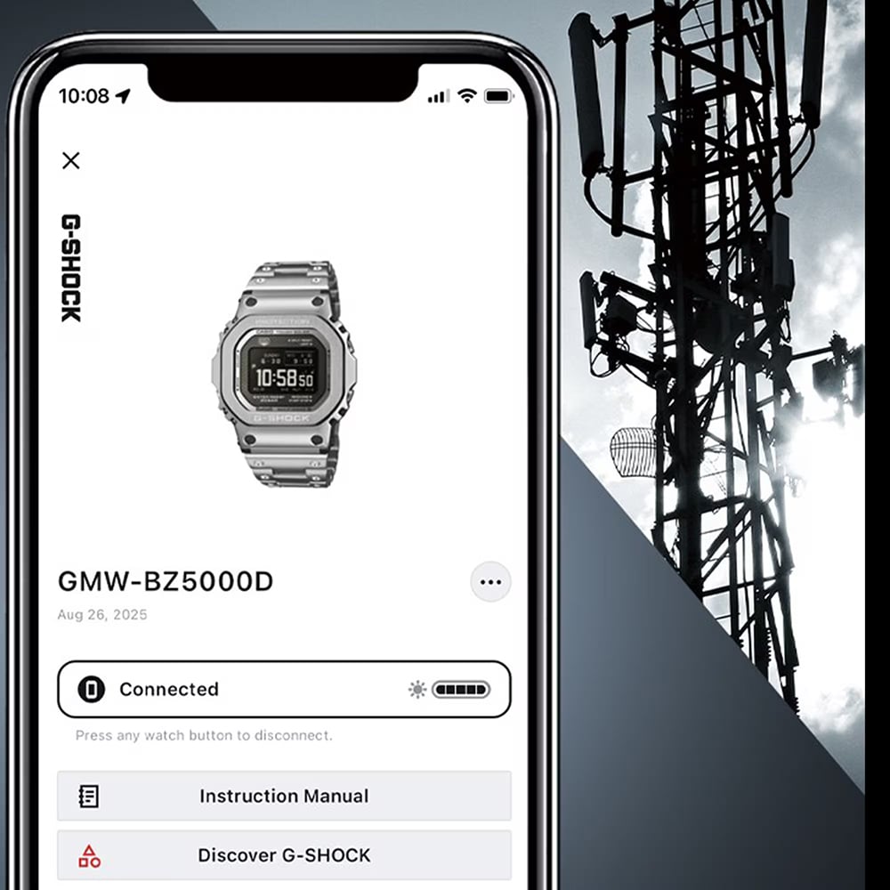 Casio Mens G-Shock Full Metal Origin 5000 Series Gold Plated Digital Solar Bracelet Watch GMW-BZ5000GD-9ER