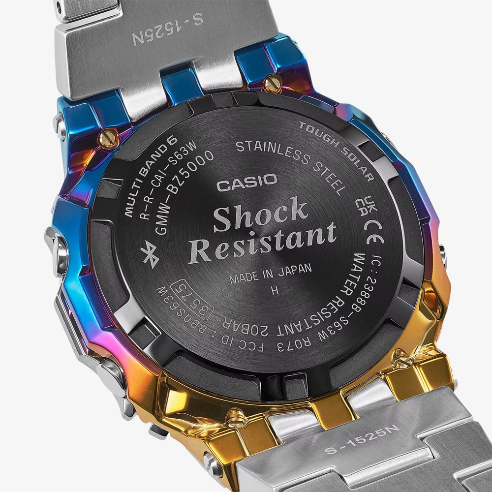 Casio Mens Limited Edition G-Shock 5000 Series Full Metal Rainbow Digital Watch GMW-BZ500RC-1ER